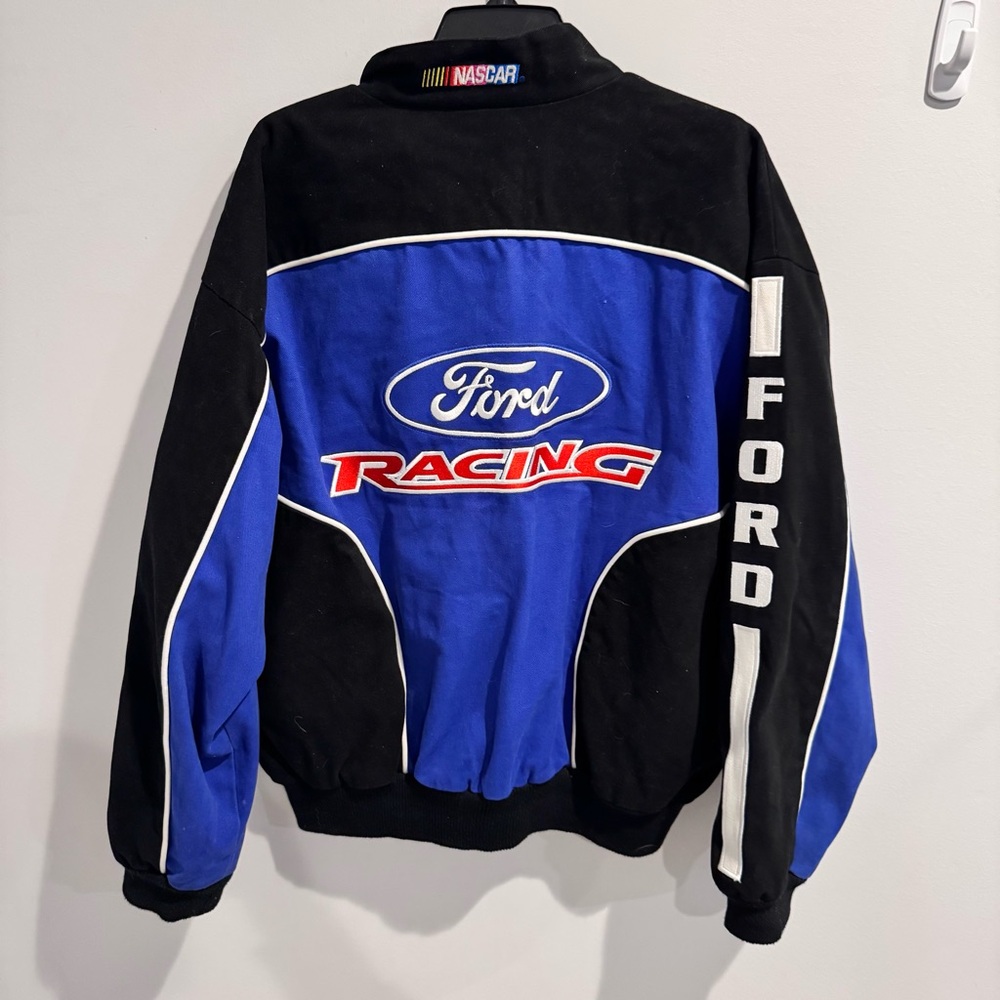 Vintage Y2K Trendy Racing‎ Champions Apparel Nascar Ford Racing Bomber Jacket